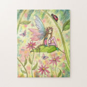 Niedliche Fairy und Ladybug Fantasy Art Puzzle (Vertikal)