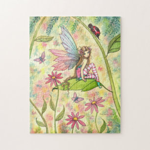 Niedliche Fairy und Ladybug Fantasy Art Puzzle
