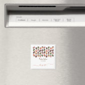 Niedliche Fall Pink Acorns Mädchen erste Geburtsta Magnet (In Situ (Geschirrspüler))