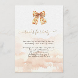 Niedliche Fall Pumpkins Bow Babydusche Begleitkarte