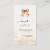 Niedliche Fall Pumpkins Bow Babydusche Begleitkarte (Vorderseite)