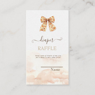 Niedliche Fall Pumpkins Bow Babydusche Begleitkarte