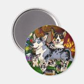 Niedliche Familie Magnet (Vorderseite/Rückseite)