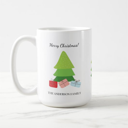 Niedliche Familiendarstellung Kaffeetasse (Links)