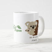Niedliche Familienmutter Koala Bär mit Kind Jumbo-Tasse (Vorderseite Rechts)