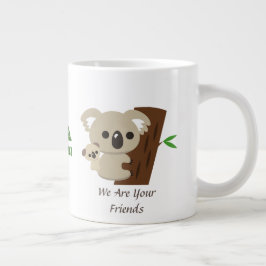 Niedliche Familienmutter Koala Bär mit Kind Jumbo-Tasse