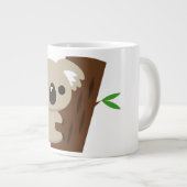 Niedliche Familienmutter Koala Bär mit Kind Jumbo-Tasse (Vorderseite Rechts)