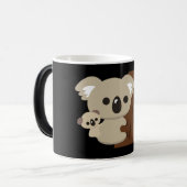 Niedliche Familienmutter Koala Bär mit Kind Verwandlungstasse (Vorderseite Links)