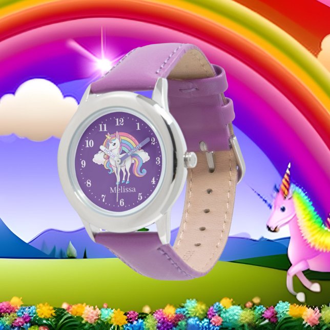 niedliche Fantasie Einhorn Name Watch Armbanduhr (Von Creator hochgeladen)