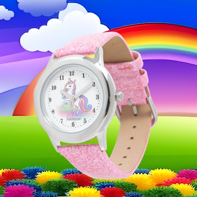 niedliche Fantasie Einhorn Name Watch Armbanduhr (Von Creator hochgeladen)