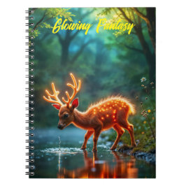 Niedliche Fantasie Hirschglühen Leuchtende Wildtie Notizblock