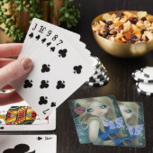 Niedliche Fantasie-Kunst und Schmetterlingsmarine Spielkarten (In Situ)