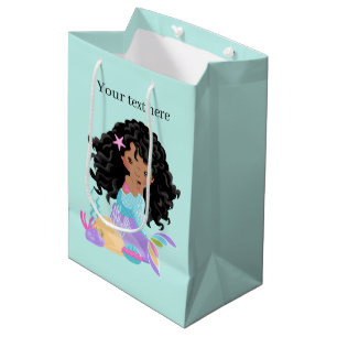 Niedliche Fantasie mermaid individuell anpassbar Mittlere Geschenktüte