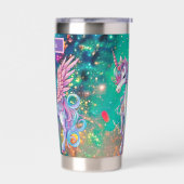 Niedliche Fantasie unicora geben Namen Thermobecher (Links)