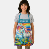 Niedliche Fantasie Unicorn geben Mädchen Namen Schürze (Insitu)