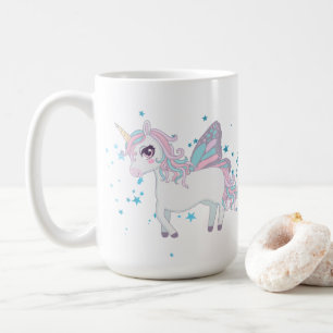 niedliche Fantasie Unicorn hinzufügen Name Kaffee  Kaffeetasse