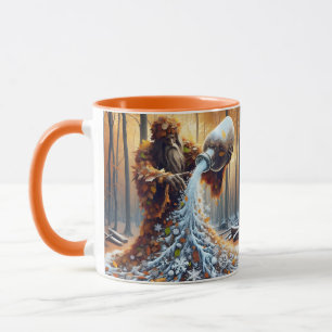 Niedliche Fantasie zum Winter machen Tasse