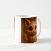 Niedliche Fantasiekatze Kaffeetasse (VorderseiteRechts)