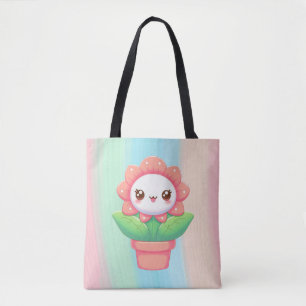 Niedliche, fantasievolle Blume im Topf Tasche
