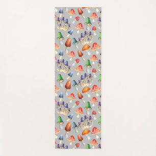 Niedliche fantastische Pilze Badehandtuch Set Yogamatte