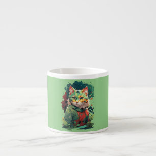 Niedliche Fantasy Color Splash Chat Design Espressotasse
