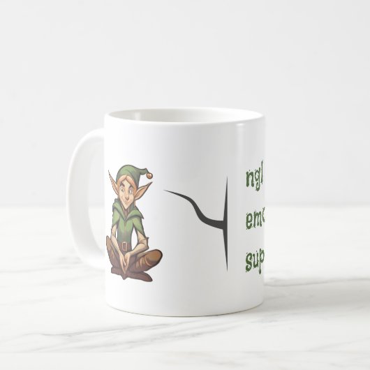 Niedliche Fantasy Elf Gen Z Quote Liebe Geschenk e Kaffeetasse (Vorderseite Links)