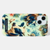 Niedliche Farb- und Aquarellmalerei Case-Mate iPhone Hülle (Rückseite (Horizontal))