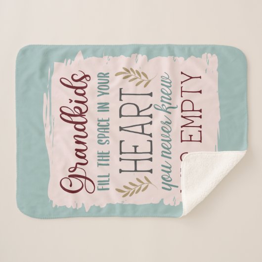 Niedliche farbbearbeitbare Großkinder füllen das H Sherpadecke (Vorderseite (Horizontal))