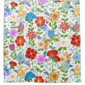 Niedliche Farbblässe Duschvorhang (Vorderseite)