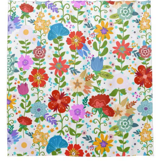 Niedliche Farbblässe Duschvorhang (Vorderseite)