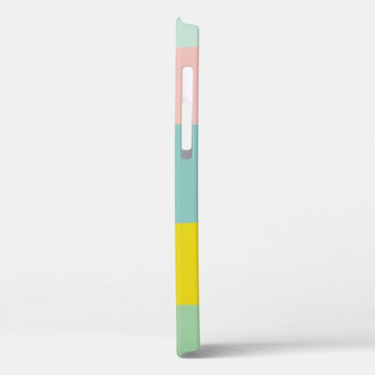 Niedliche Farbblockstreifen in schmalen Pasten Case-Mate iPhone Hülle (Rückseite / Links)