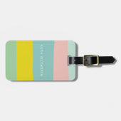 Niedliche Farbblockstreifen in schmalen Pasten Gepäckanhänger (Vorderseite horizontal)