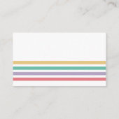 Niedliche Farbbriefe Windelwinddusche Begleitkarte (Rückseite)