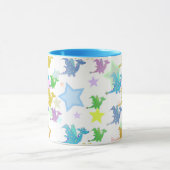 Niedliche Farbdrache-Muster-Tasse Tasse (Zentrum)