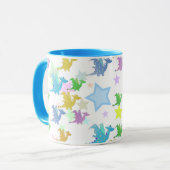 Niedliche Farbdrache-Muster-Tasse Tasse (Vorderseite Links)