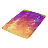 Niedliche Farbe abstrakter Spritzer Farbe Badematte (Schrägansicht)