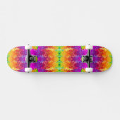 Niedliche Farbe abstrakter Spritzer Farbe Skateboard (Horizontal)