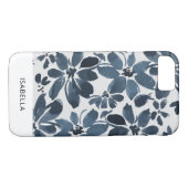 Niedliche Farbe Blau Case-Mate iPhone Hülle (Rückseite (Horizontal))