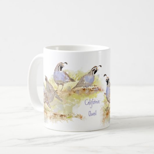 Niedliche Farbe: California Kaffeetasse (Vorderseite Links)