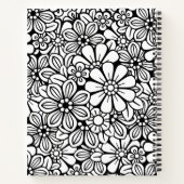 Niedliche Farbe der Abdeckung Schwarz/Weiß Notizblock (Rückseite)