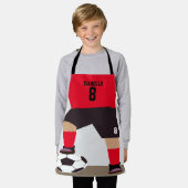 Niedliche Farbe des roten Individuellen Namens des Schürze (Getragen)