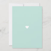 Niedliche Farbe Rodent Geburt Blumenfarbe Einladung (Rückseite)