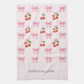 Niedliche Farbe Rosa Bauch Coquette Backen Geschirrtuch (Vertikal)