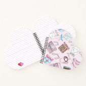 Niedliche Farbe Rosa Weihnachten Notizblock (Innenseite)