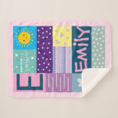 Niedliche Farbe Sie sind mein Baby in der Sunshine Sherpadecke (Vorderseite (Horizontal))