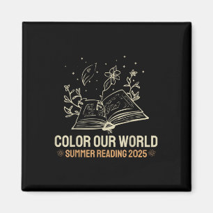 Niedliche Farbe Unsere Welt Sommerlesen 2025 Liebe Magnet