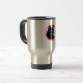 niedliche Farbe Vollkatzendesign Reisebecher (Vorderseite Links)