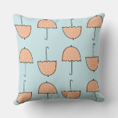 Niedliche Farben Blau und Beige Kinderzimmer Kissen (Rückseite)