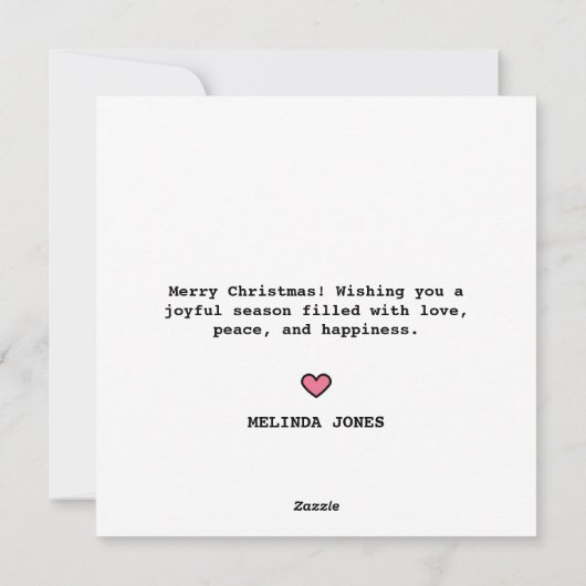 Niedliche Farben Retro Starry Frohe Weihnachten (Rückseite)