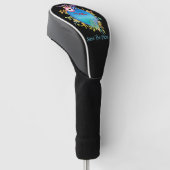 Niedliche Farben retten den Planeten Golf Headcover (angewinkelt)